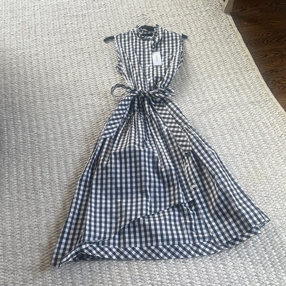 10 Crosby Derek Lam Dresses & Skirts - 10 Crosby Derek Lam Black and White Checkered Midi Dress